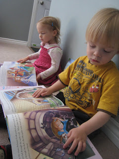 Max and Artemis Reading Parable Princess Books