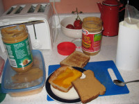 peanut butter and jam dinner